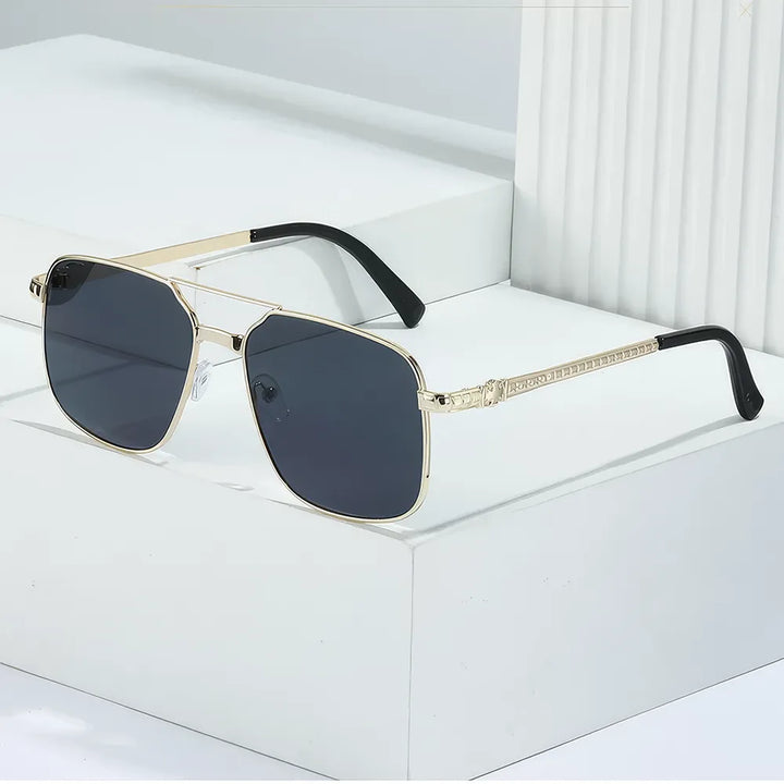 Metal Square Frame Sunglasses