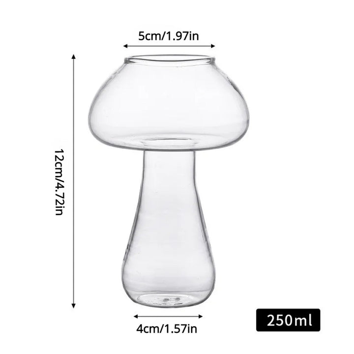 250ml Transparent Mushroom Shaped Cocktail Glass