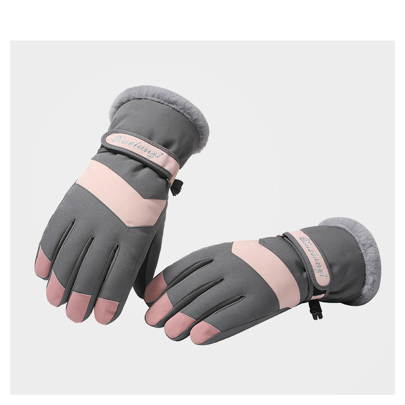 Women's Winter Outdoor Warm Cycling Thick Ski Gloves