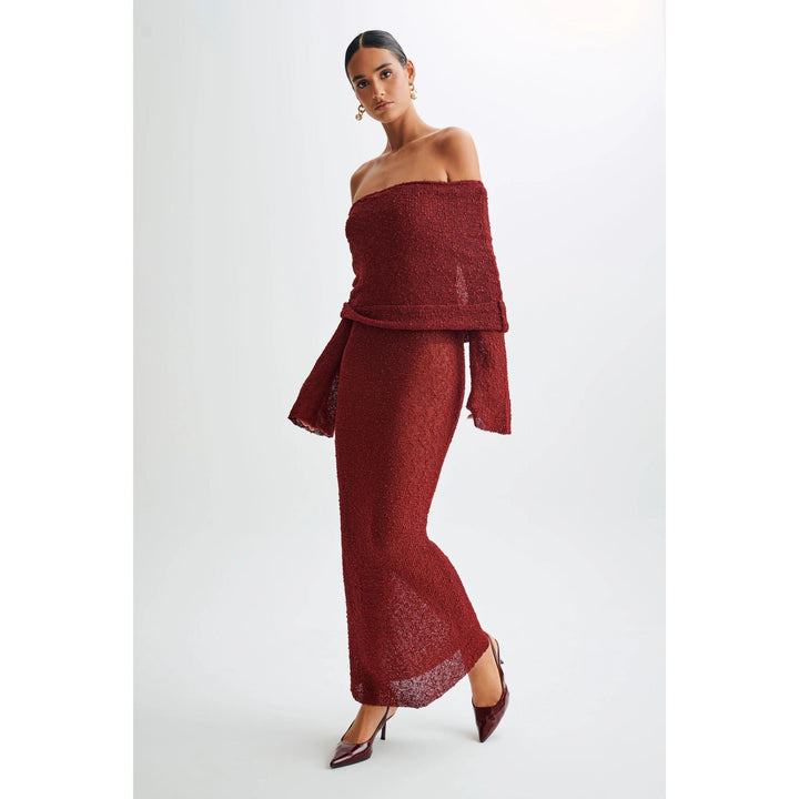 Strapless Hollow Out Sexy Maxi Dress