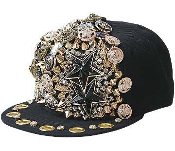 Magic Claw Leopard Head Multi-rivet Sewing Hip Hop