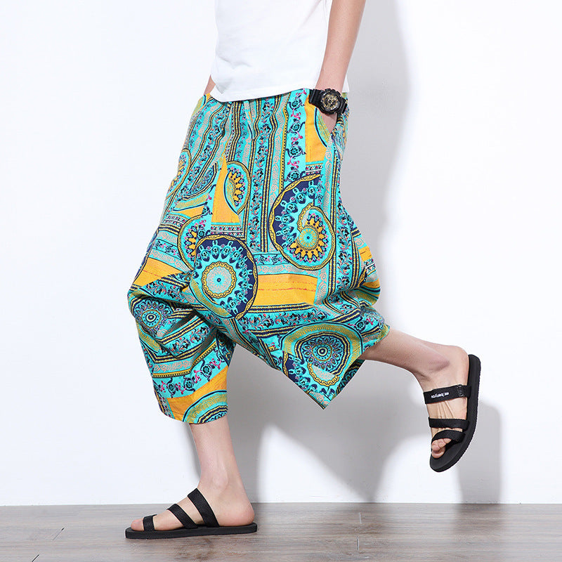 Harem Low-end Shorts Chinese Ethnic Style Plus Size