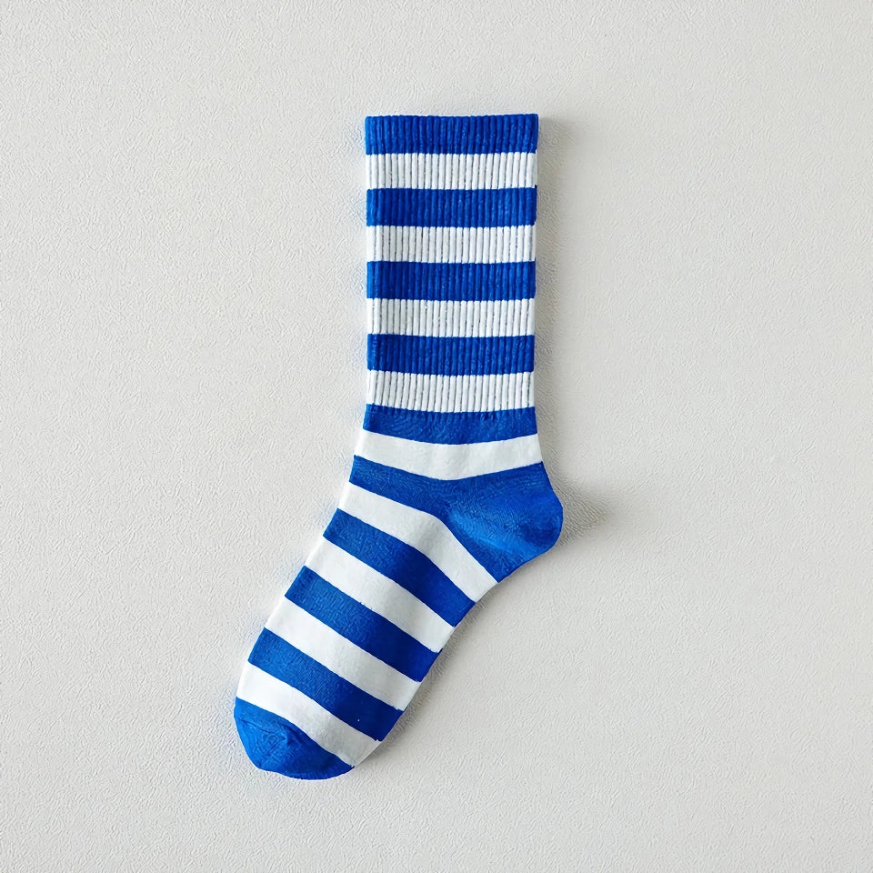 Trendy Cotton Blue Harajuku Socks