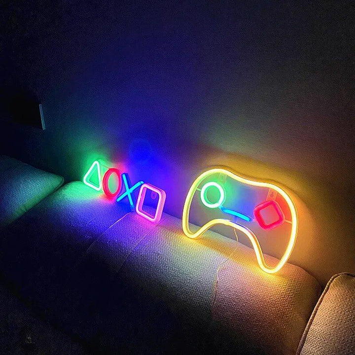 USB-Powered Neon Gaming Icon Light