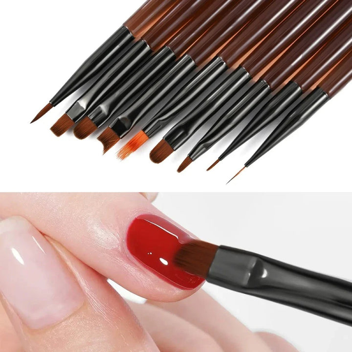 9PCS UV Gel Nail Art Brush Set