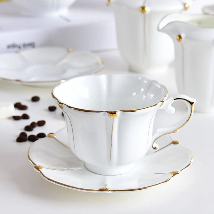 Elegant European Porcelain Tea Set