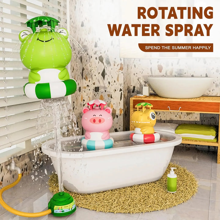 Animal-Shaped Rotating Water Sprinkler Toy