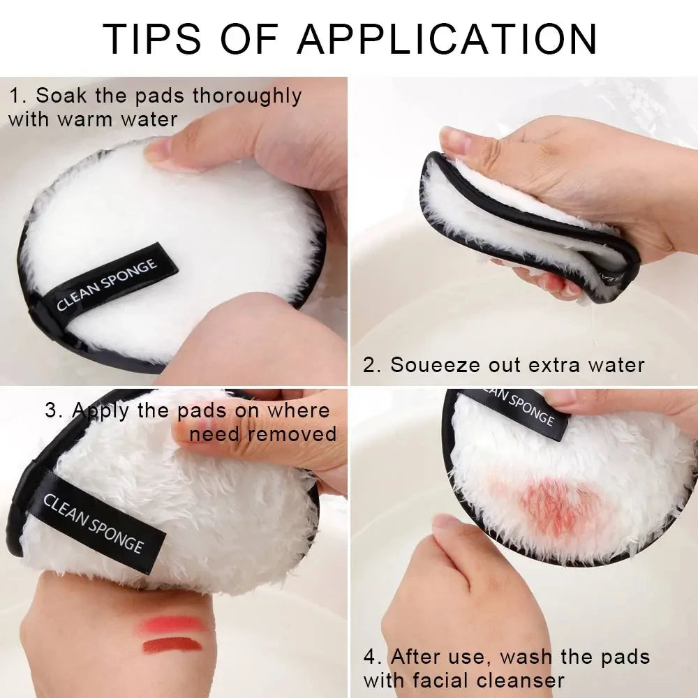 Makeup Remover Microfiber Cotton Pads