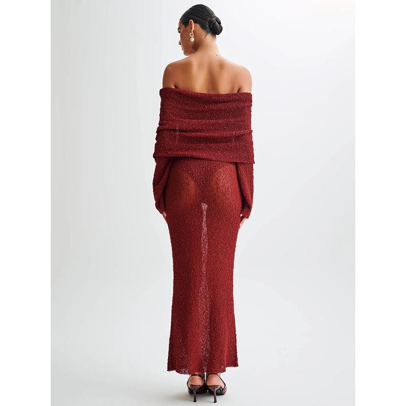 Strapless Hollow Out Sexy Maxi Dress