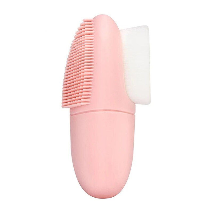 Multi-Purpose Silicone Facial Cleansing Brush – Compact, Dual-Headed, Eco-Friendly Face Brush for Deep Cleansing and Exfoliation