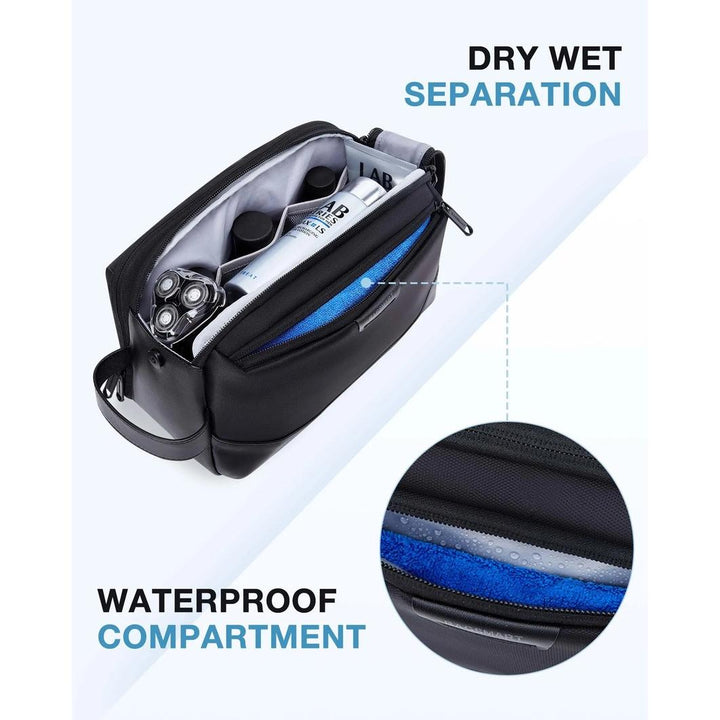 Large Travel Toiletry Organizer for Men - Water-resistant Dopp Kit