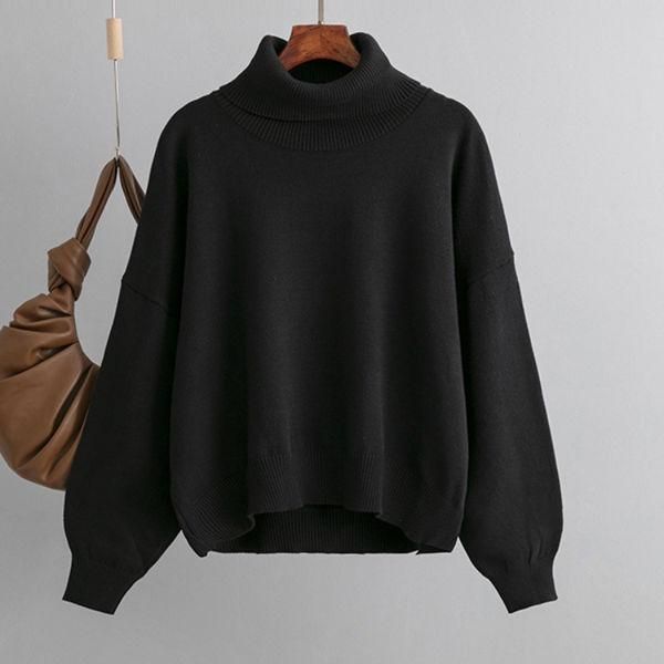 Chic Oversized Turtleneck Sweater