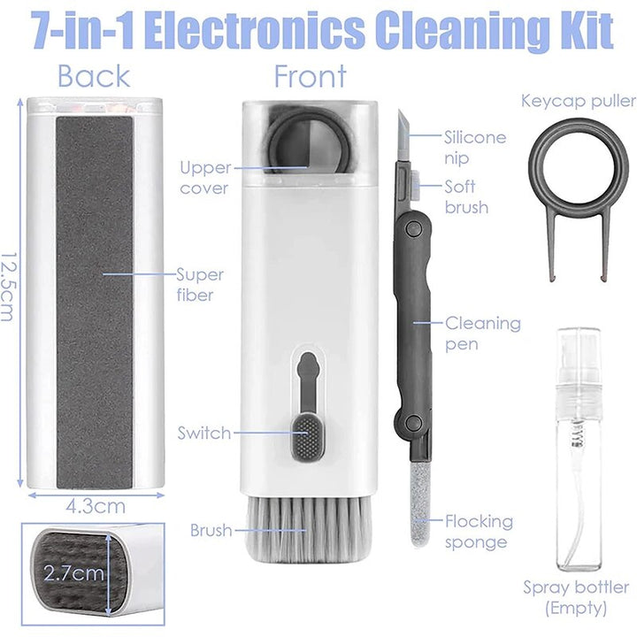 Ultimate Electronics Cleaning Kit: 7-in-1 Multi-Tool for Keyboards, AirPods, Screens & More