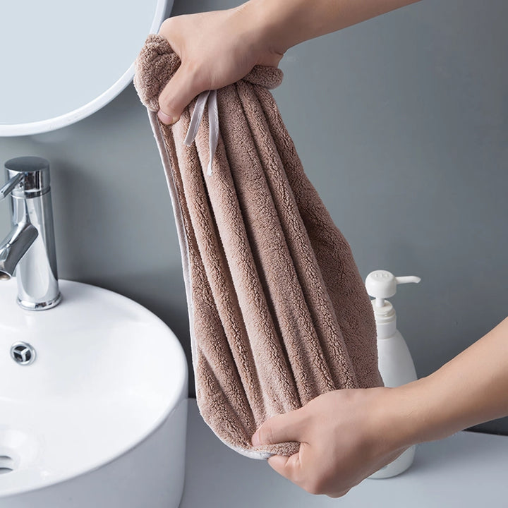 Bowknot Coral Velvet Hand Towels for Kitchen & Bathroom