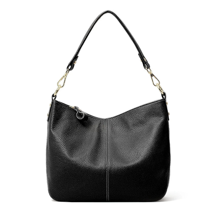 Large Capacity Leather Tote Bag – Soft Cowhide Shoulder Bag