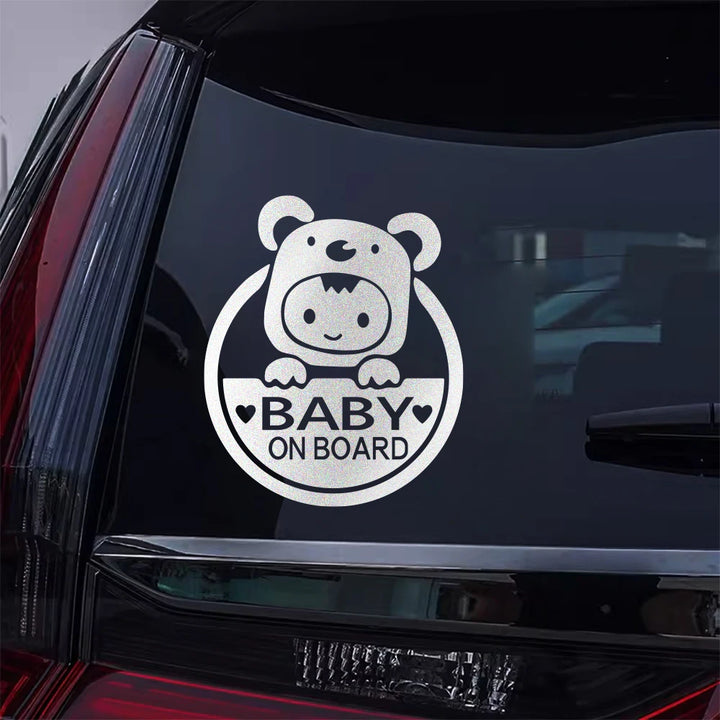 Reflective Baby on Board Car Decal