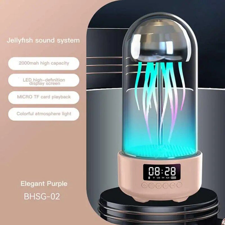 Mini Jellyfish Bluetooth Speaker with Colorful Lamp and Octopus Audio