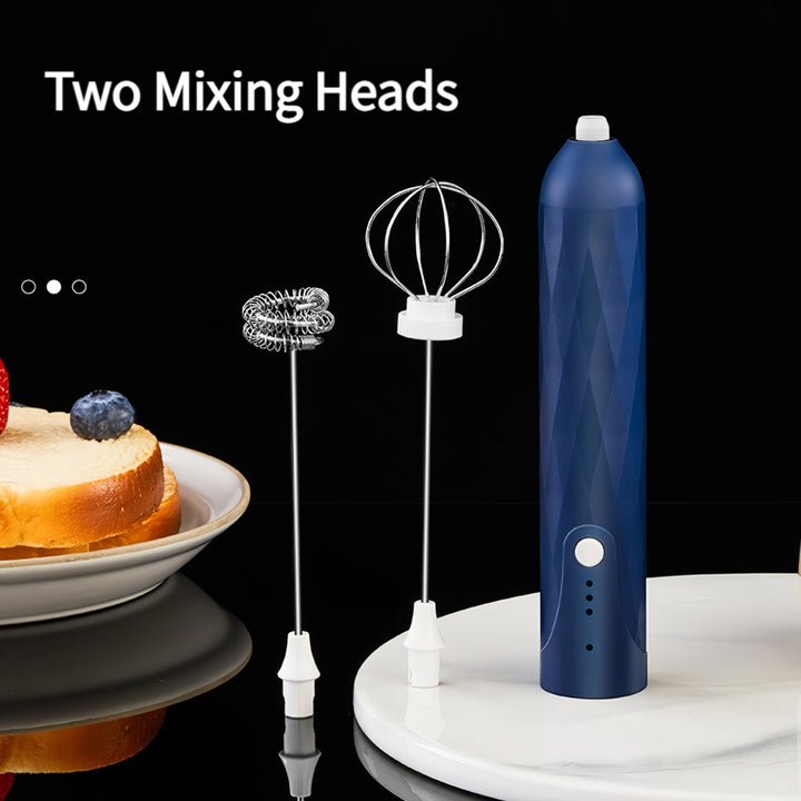 3-Speed USB Rechargeable Handheld Mixer & Milk Frother