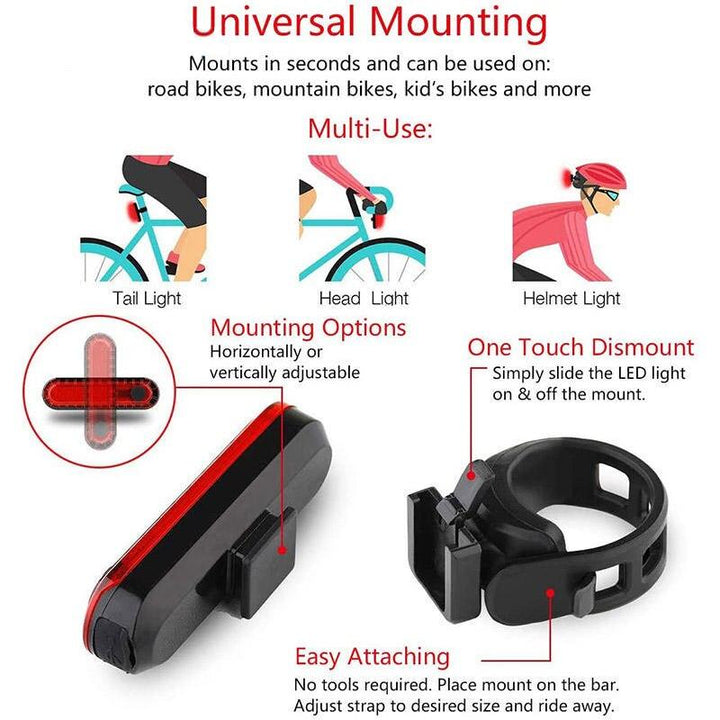 Rechargeable LED Bike Tail Light