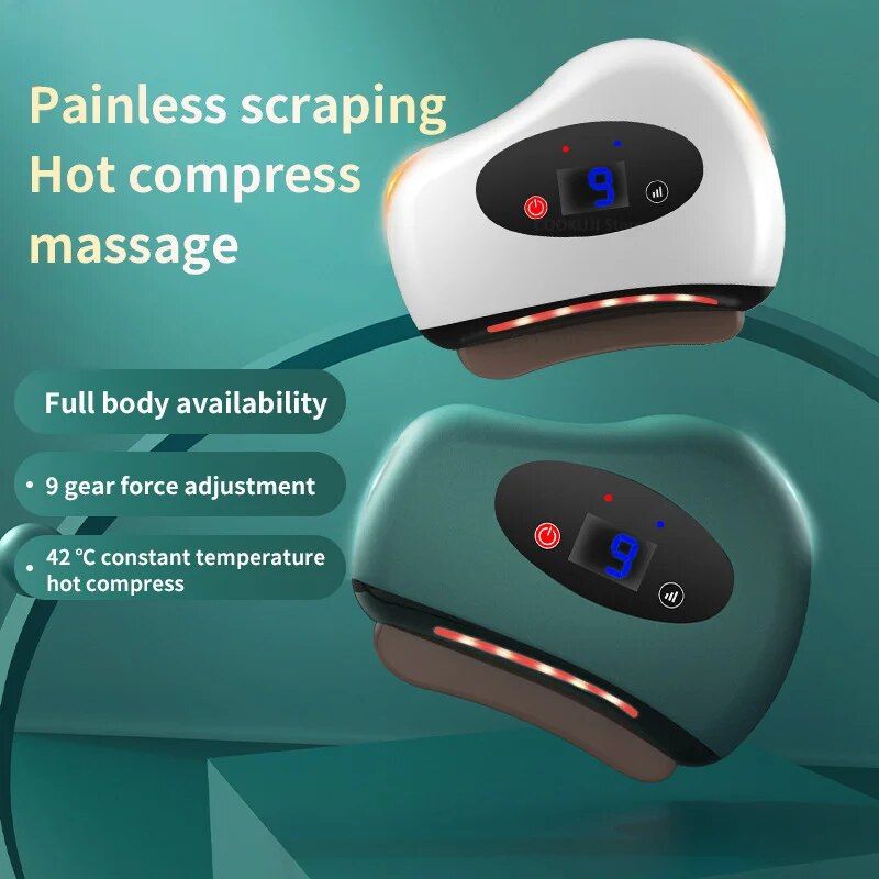 Electric Eye & Face Guasha Massager with Hot Compress & Vibration