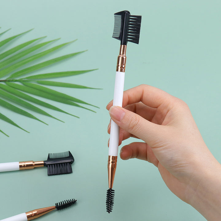 Double Ended Eyebrow and Eyelash Comb Brush