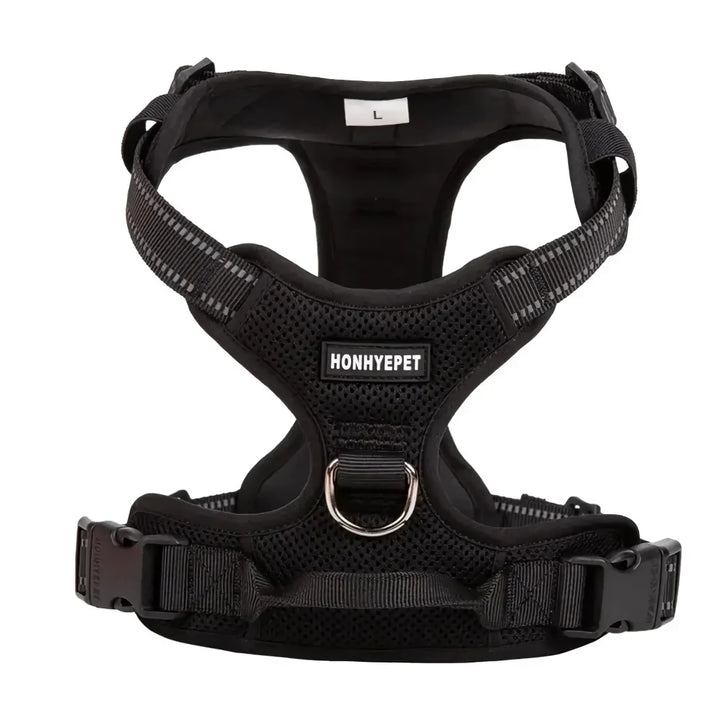 Reflective Nylon Pet Harness - Comfortable, Breathable, Explosion-Proof Outdoor Dog Harness for All Breeds