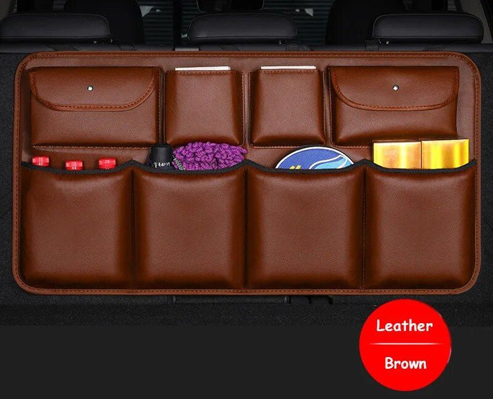 Luxury PU Leather Car Trunk Organizer