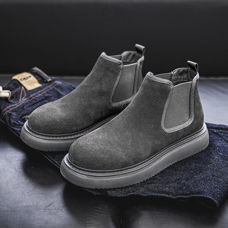 Men's Casual Leather Chelsea Boots