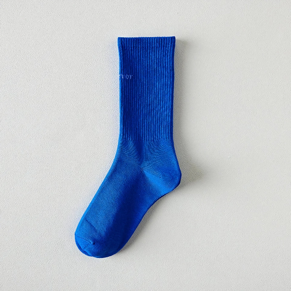 Trendy Cotton Blue Harajuku Socks