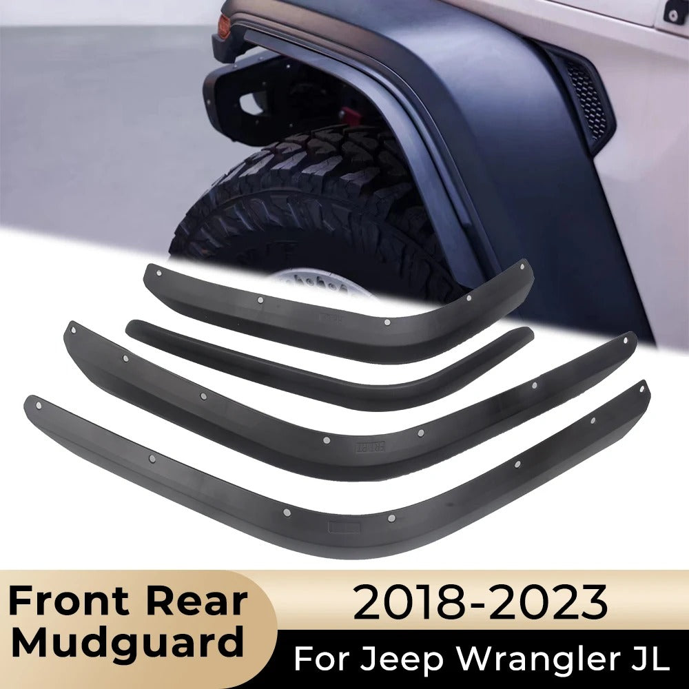 Front & Rear Mudguard Fender Set for Jeep Wrangler