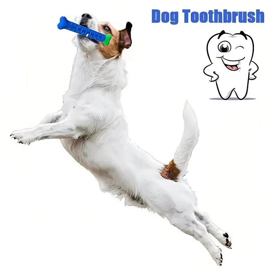 Silicone Bone Dog Molar Stick: Bite-Resistant Tooth Cleaning Toy