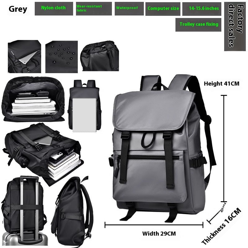 Waterproof Rucksack Backpack Large Capacity High Sense Men