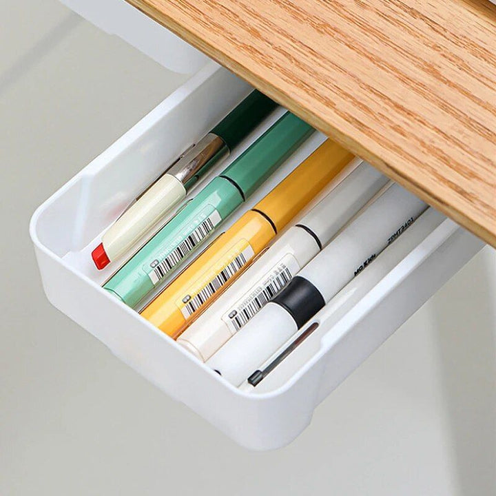 Compact Self-Adhesive Under Desk Storage Drawer