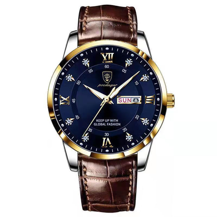 Waterproof Luminous Dual Calendar Men's Watch