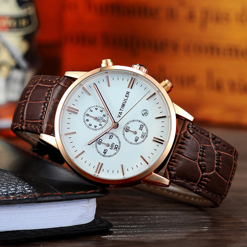 Fashion Korean Style Business Multifunction Quartz Men's Watch