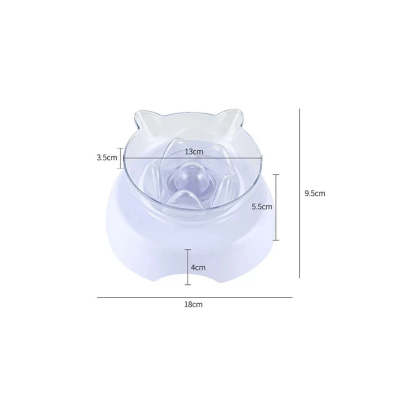 15° Tilt Pet Bowl with Non-Slip Stand