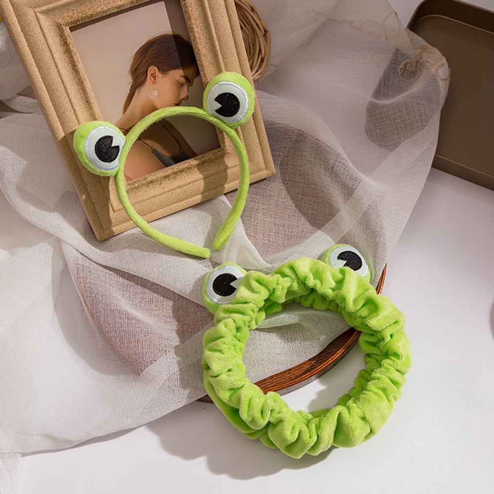 Funny Frog Elastic Headband | Cute Wide-brimmed Hairband for Women and Girls