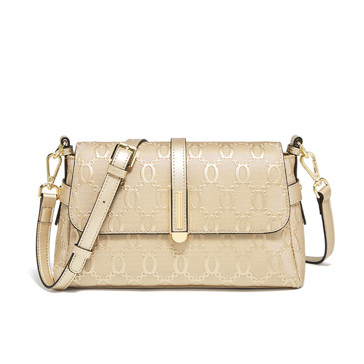 Stylish Gold Crossbody and Shoulder Bag