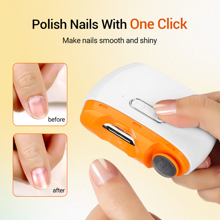 Electric Rechargeable Nail Trimmer and Polishing Tool