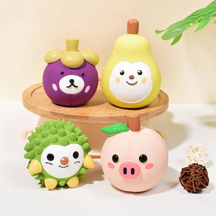 Fun Fruit-Shaped Squeaky Dog Toy