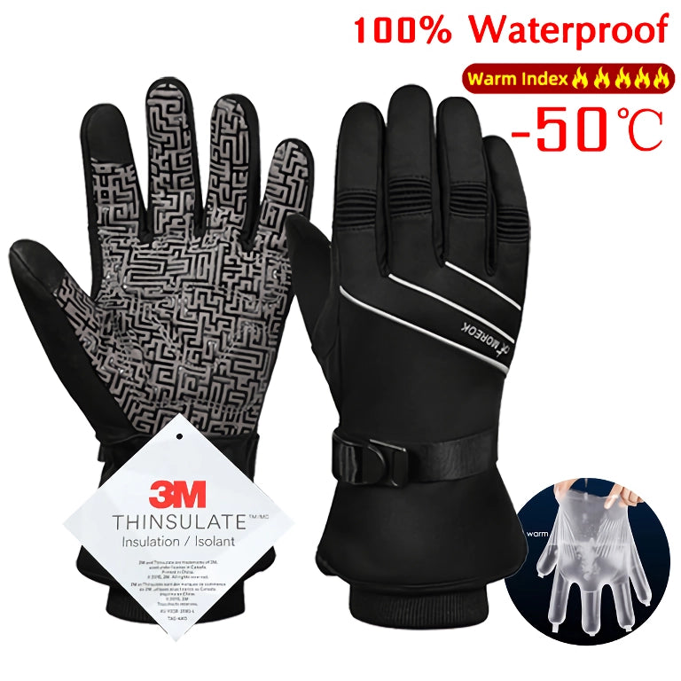 Winter Touch Screen Waterproof Gloves for Cycling, Skiing & Outdoor Sports