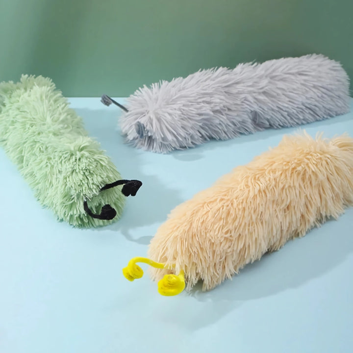 Interactive Catnip Chew Toy - Bite-Resistant Plush Worms for Cats