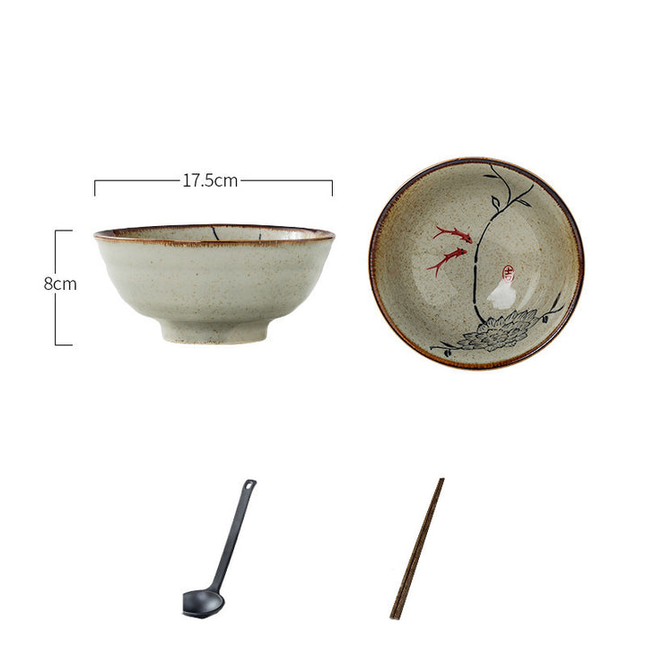 Japanese Ceramic Bowl Commercial Large Ramen