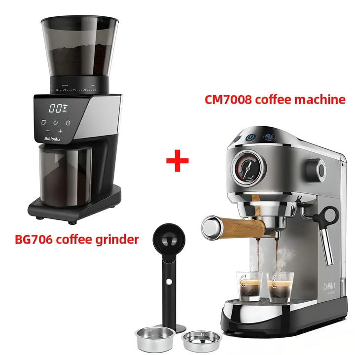 20 Bar Semi-Automatic Espresso Machine with Milk Steam Frother Wand