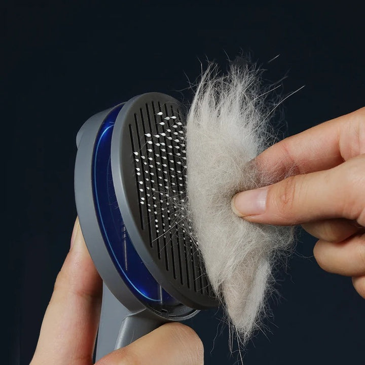 Self-Cleaning Pet Grooming Brush for Cats & Dogs