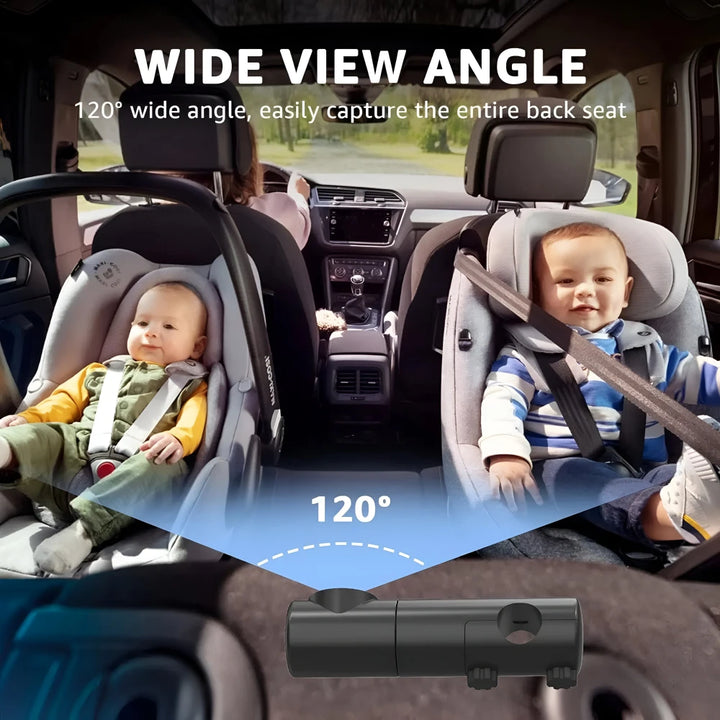 Baby Car Camera with HD Display, 4.3-inch Monitor & Night Vision