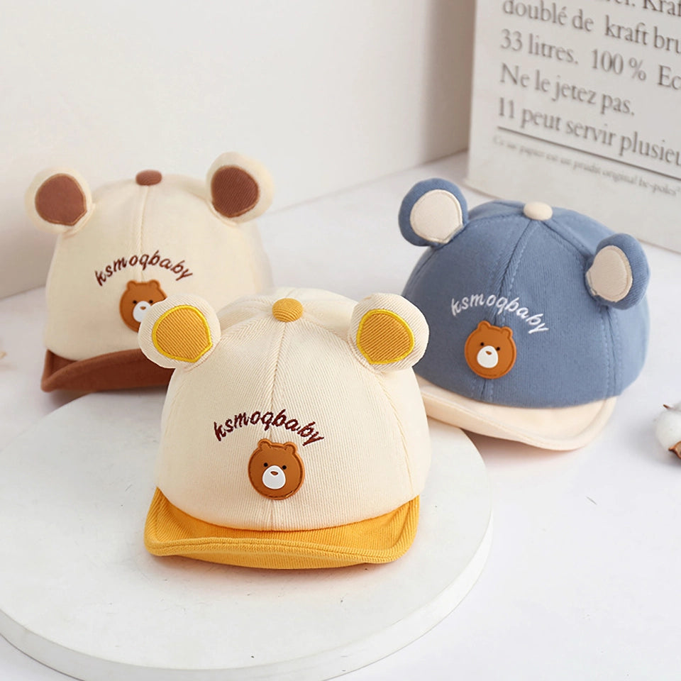 Adorable Bear Ear Baby Baseball Cap