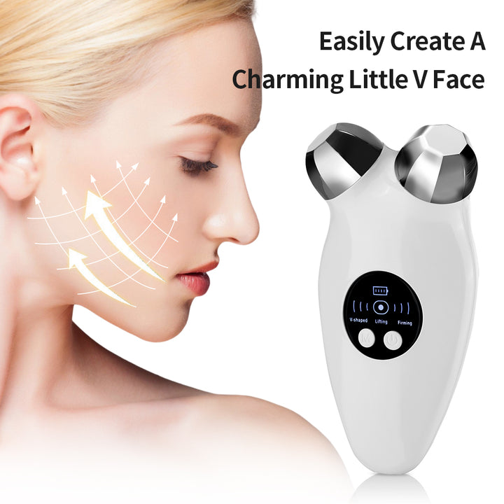 Microcurrent Face Lifting and Firming Device with 45°C Warm Compress