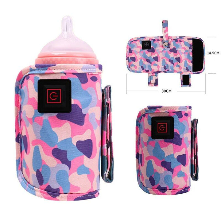 USB-Enabled Baby Bottle Warmer Bag: Travel & Stroller Insulated Thermal Pouch