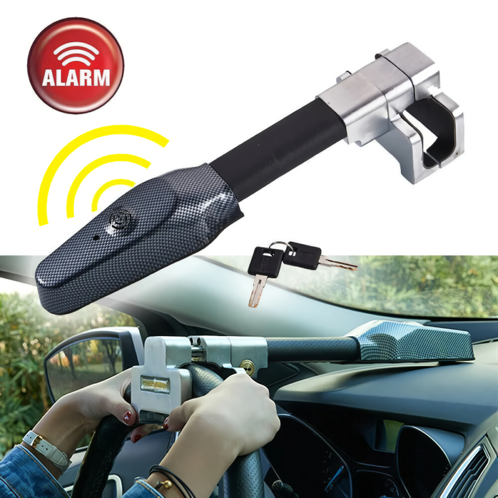 Heavy-Duty Anti-Theft Car Steering Wheel Lock with Alarm